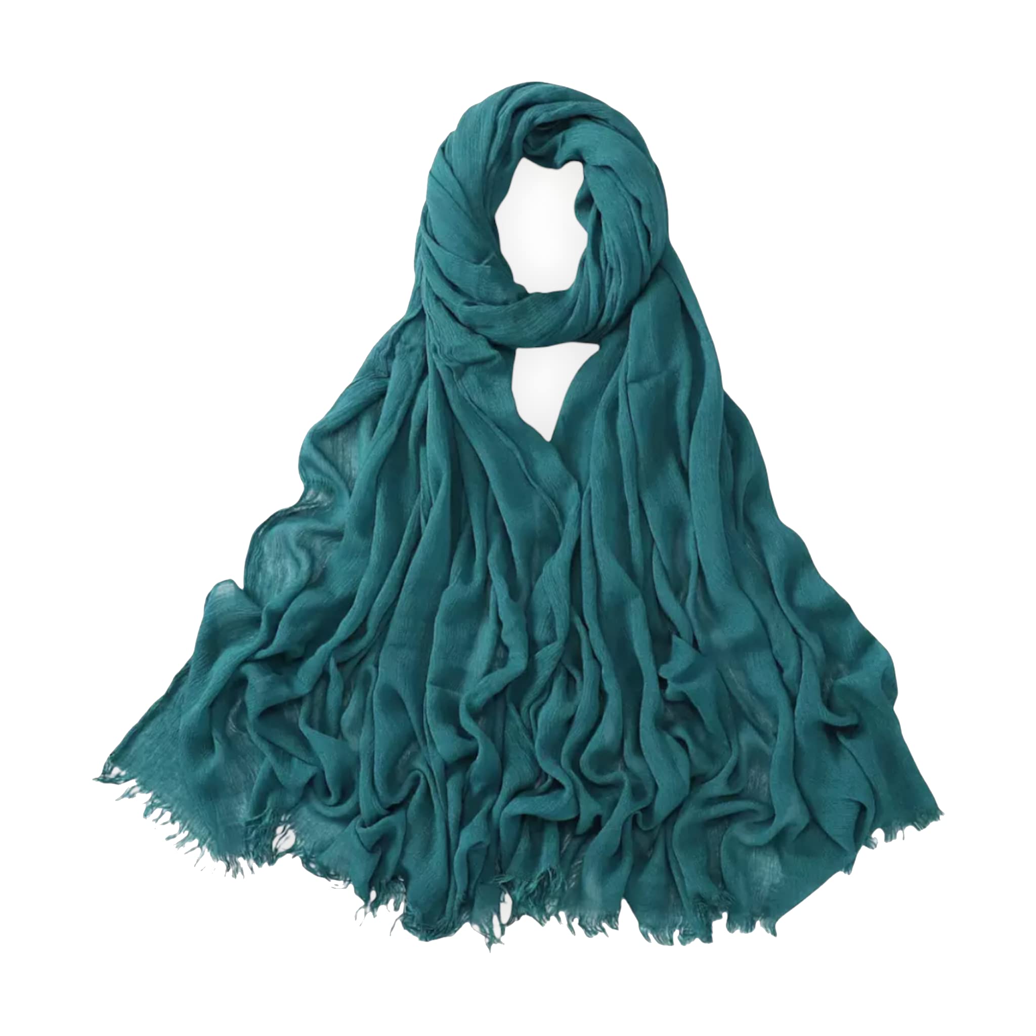 New RAYON VOGUE collection Crinkle crimp Plain Hijab Maxi Scarf Headscarf Ruffle