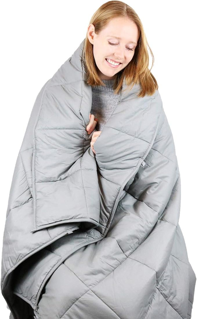 Cooshi Weighted Blanket Twin Size 48 x 72 12lbs Grey
