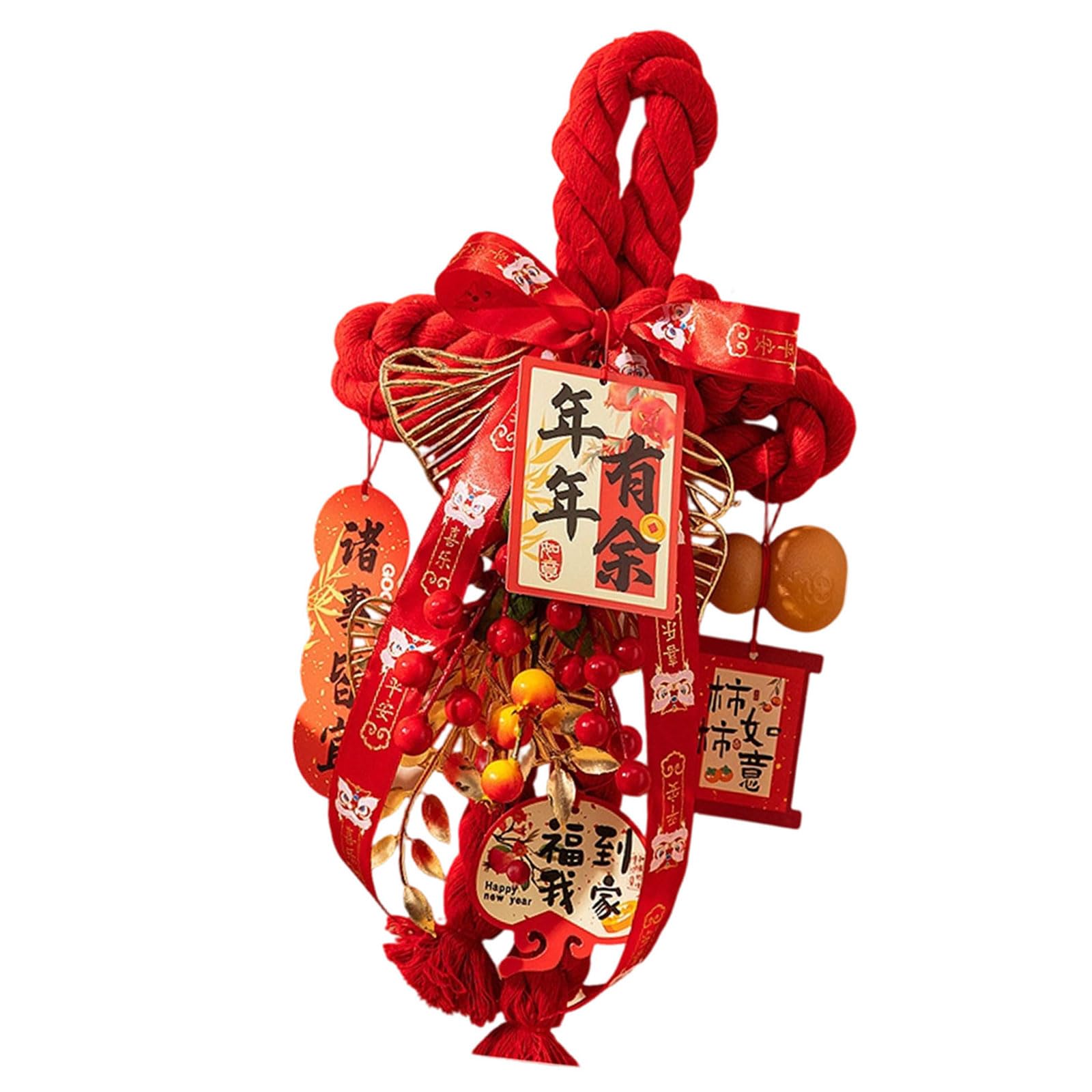 Tfaoys Blessing Comes To My Chinese Knot Door Hanging With Hook Easy Installation For Home Decoration Decorative New Year Pendant Family