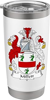 Millett Coat of Arms - Family Crest Stainless Steel Insulated Tumbler