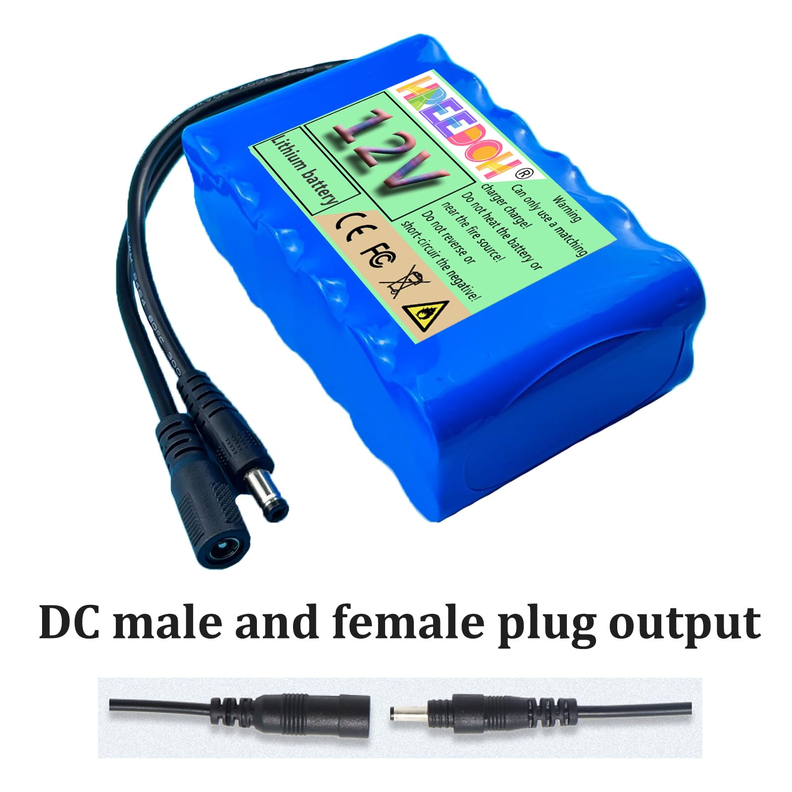 Akumulator litowo-jonowy 12 V 6000 mAh 7200 mAh 8000 mAh 10000 mAh 12000 mAh 12800 mAh Akumulator litowy wielokrotnego ładowania Wbudowana ochrona BMS z ładowarką