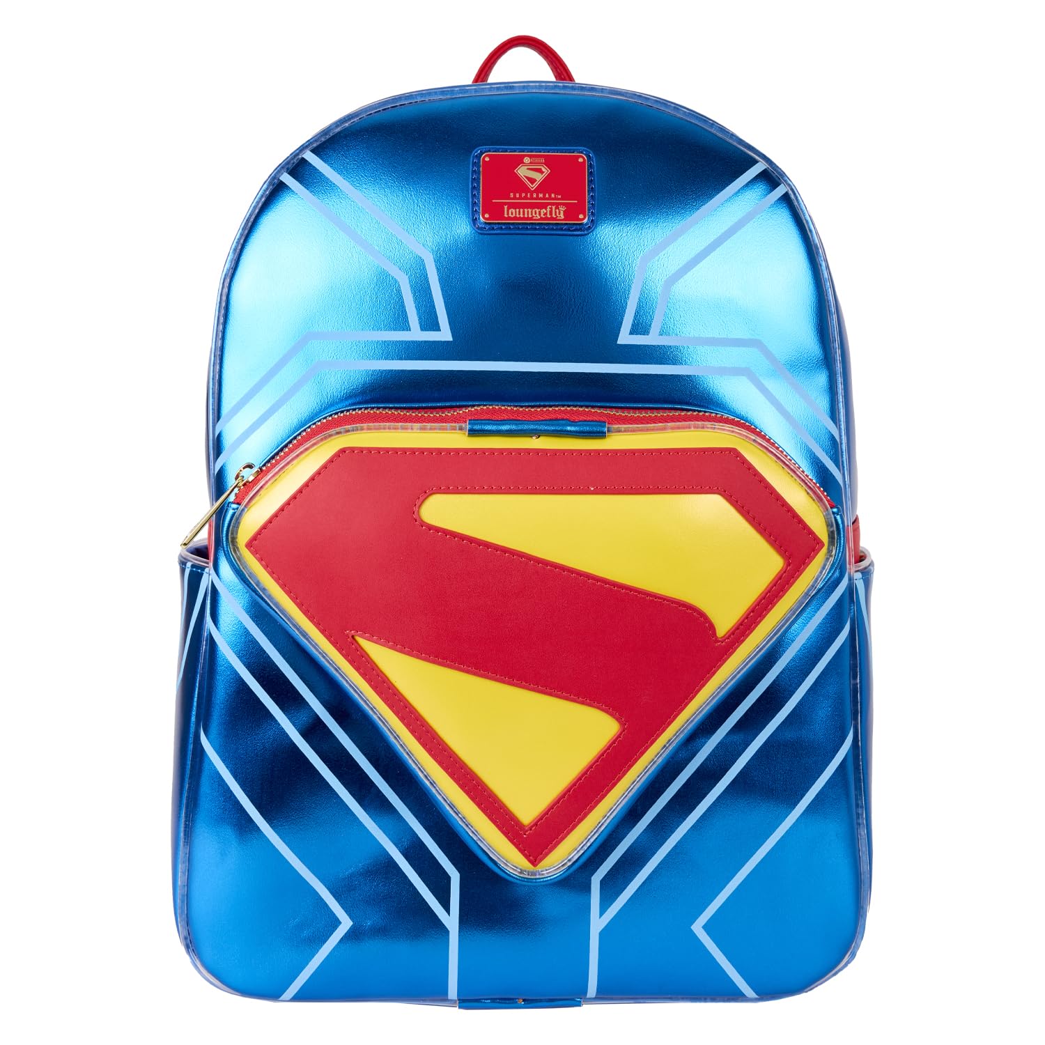 Loungefly Unisex Superman All-Over Print Full-Size Backpack