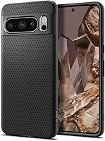 Vista 21 de Spigen Funda para Pixel 8, Liquid Air (2023) [Sin Anillo Magnético] [Protección de Grado Militar] - Abyss Green