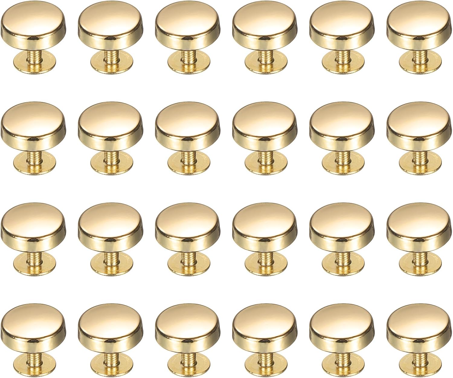 50Pezzi Nailhead Stud 10mm Borsa Coni Feet Accessori Pelle da Fai Da Te Nero