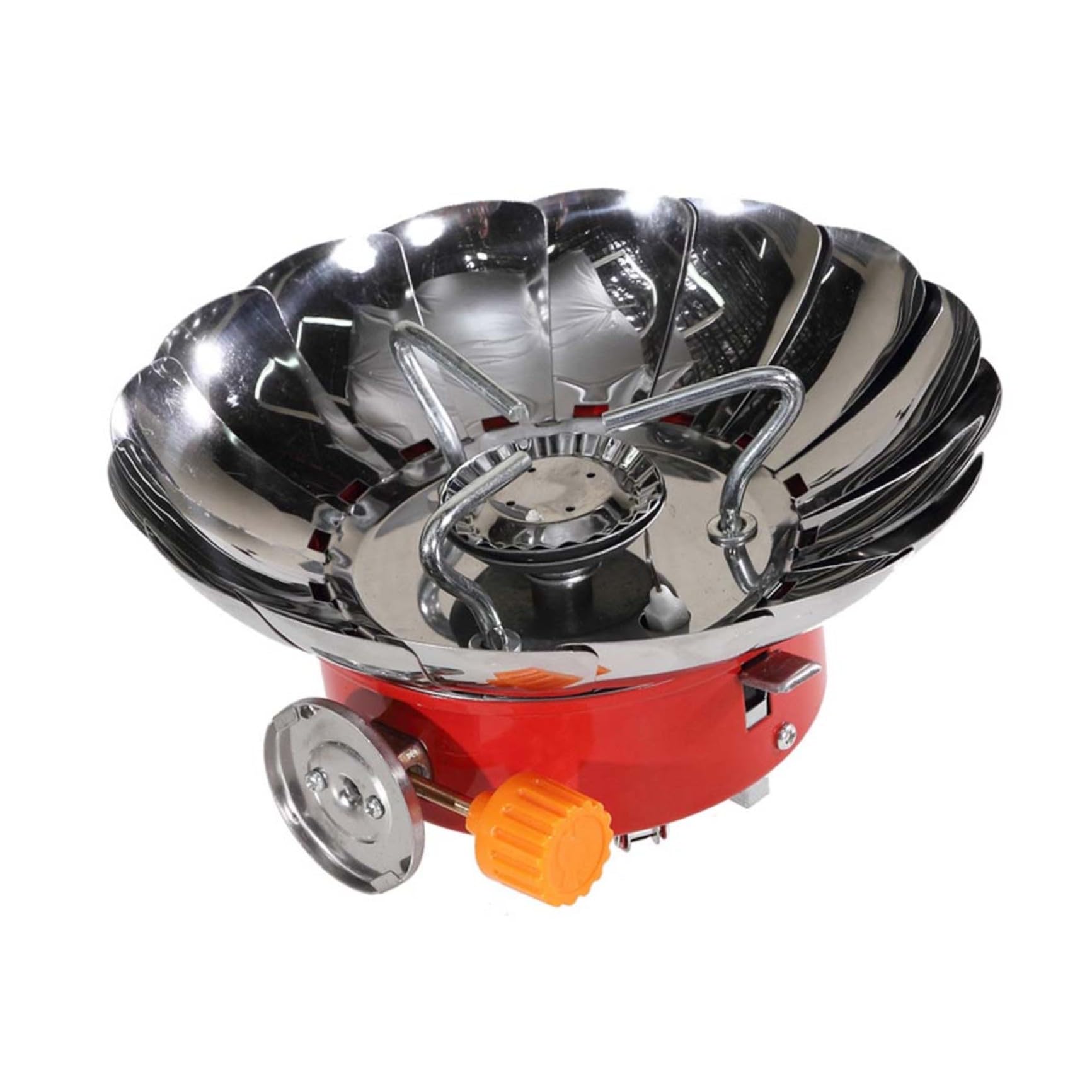Réchaud de camping à gaz pliable et mini brûleur portable résistant au vent