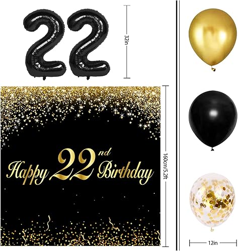 Miniatura 9 de Globos de feliz cumpleaños número 50 negro decoración del juego de guirnaldas temáticas de fiesta de 50 años decoración de fondo para mujeres y