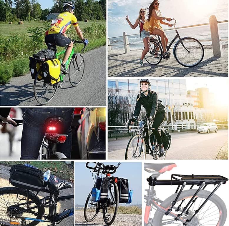 Miniatura 7 de Portabicicletas, 400 libras de capacidad, rodamientos sólidos, universal, ajustable, para bicicletas, equipaje, portaequipajes