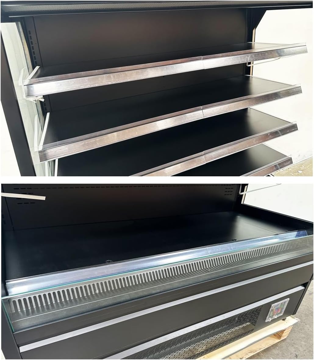Commercial Refrigerator Open Air Display Grab Showcase Restaurant Merchandiser 60" cold air curtain Display Multideck Plugin Chiller NSF Display Cooler -BLF 1580