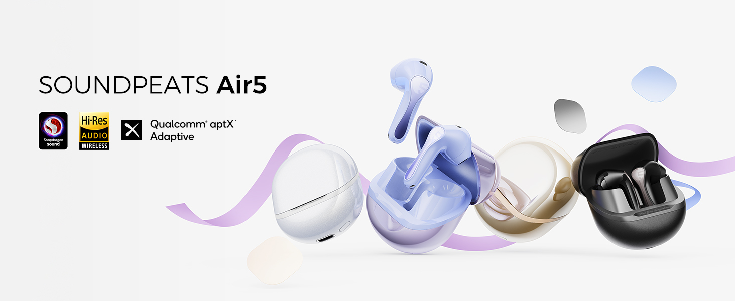 Amazon.co.jp: SOUNDPEATS Air5 ワイヤレスイヤホン インナーイヤー型