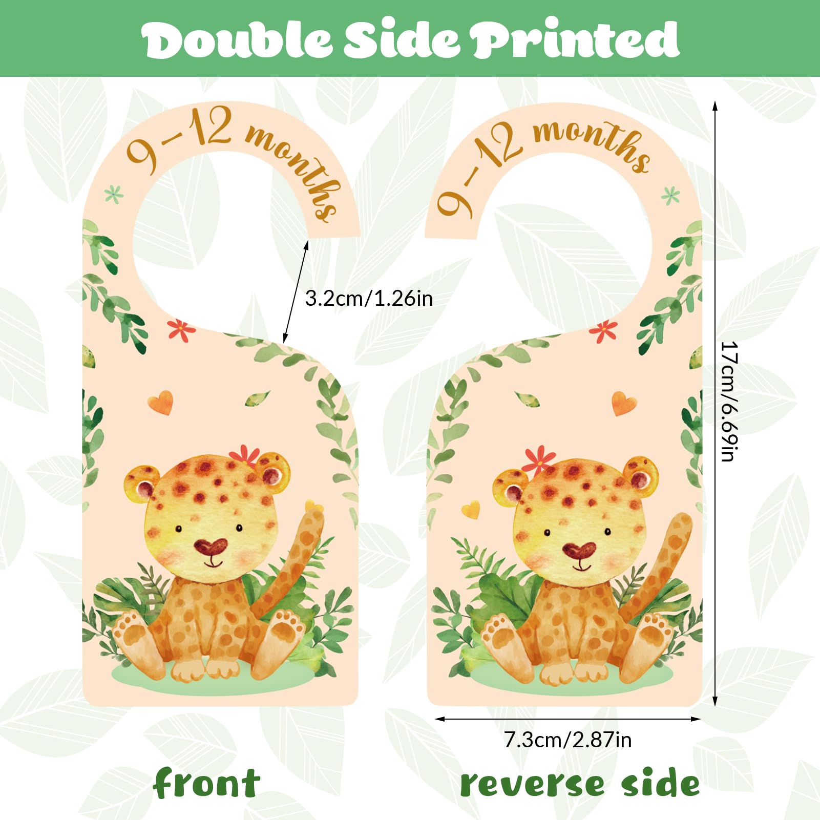 Radsocken 8PCS Baby Wardrobe Dividers, Baby Clothes Dividers, Wood Baby Wardrobe Dividers - Image 2