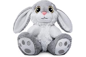 Plush Easter Toy: 8.5" Bunny Rabbit with Floppy Ears