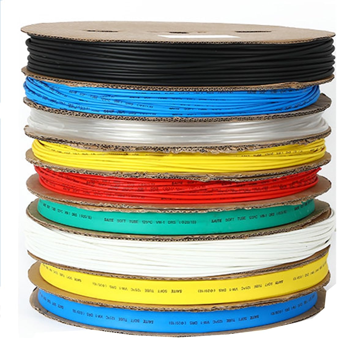 Heat Shrink Tubing Cable thermoplastic tubing Quickly Repairs Damage 2:1 Shrinkage Ratio for DIY Electronics, Car Wiring, Home Repair,Yellow,70mmx10m