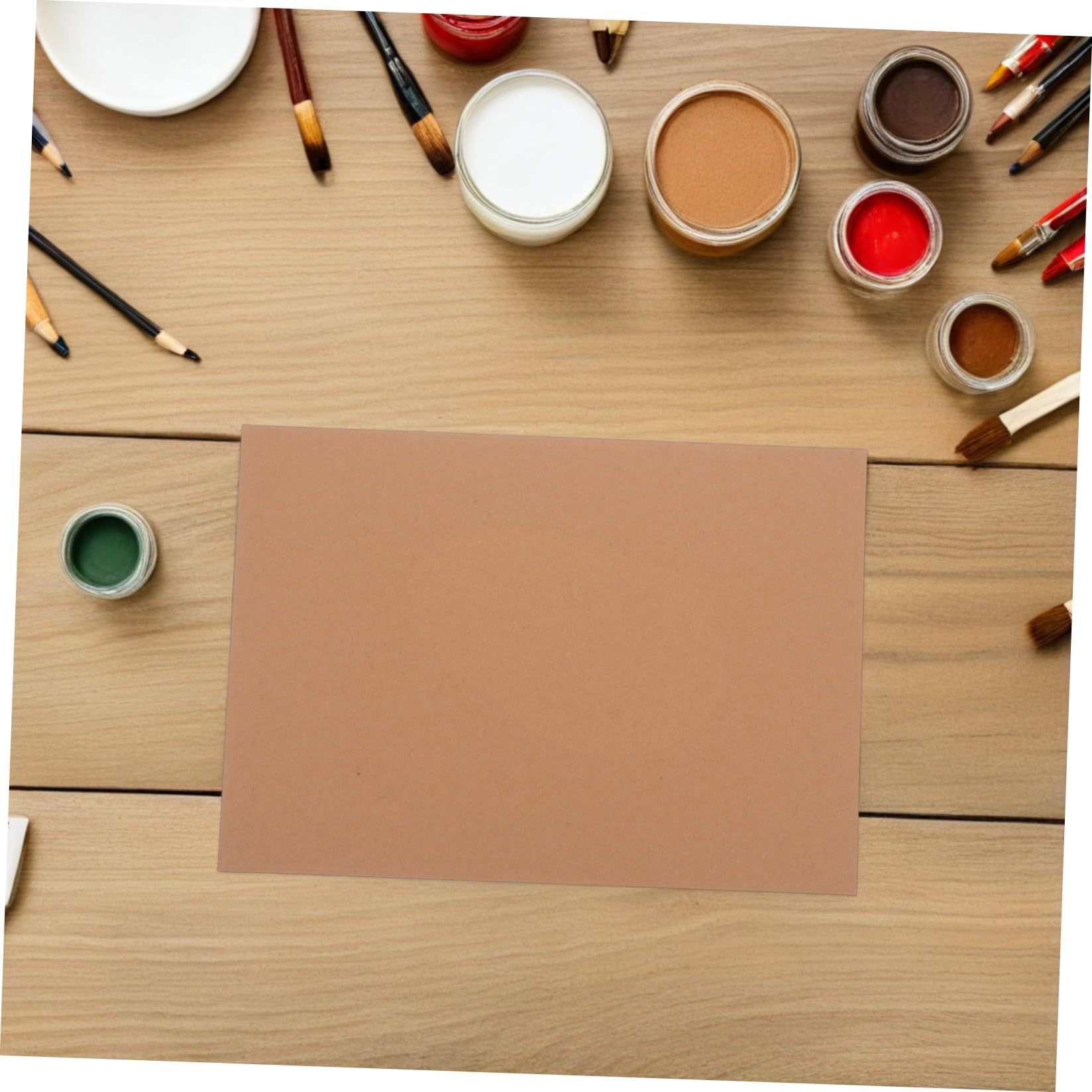 DIYEAH 120 Feuilles Papier Kraft A4 Couleur Kaki pour Gribouillage, Compatible Plusieurs Stylos, Résistant Froissement la Déchirure, pour Scrapbooking et Prise de Notes en Classe,