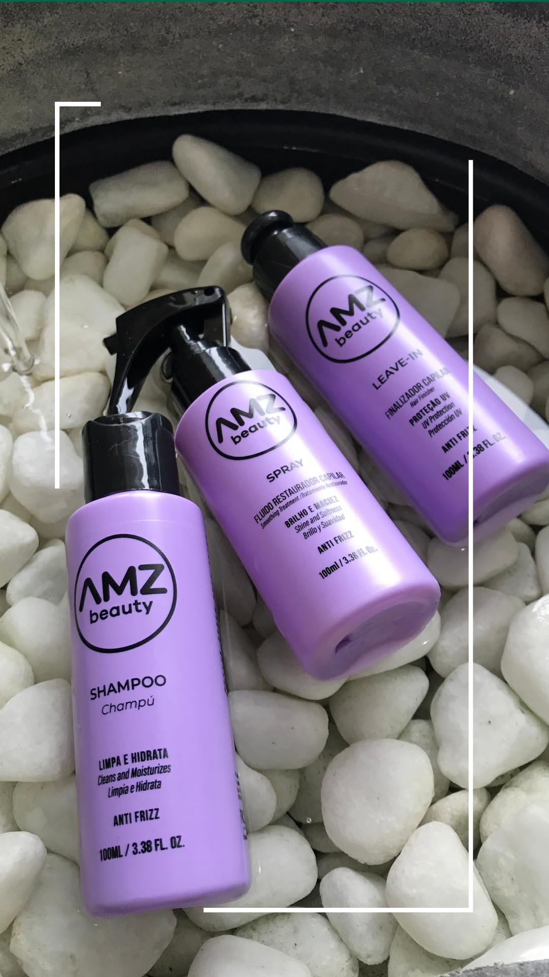 AMZ Beauty Tratamiento de queratina (kit con champú, batidor y leave-in)