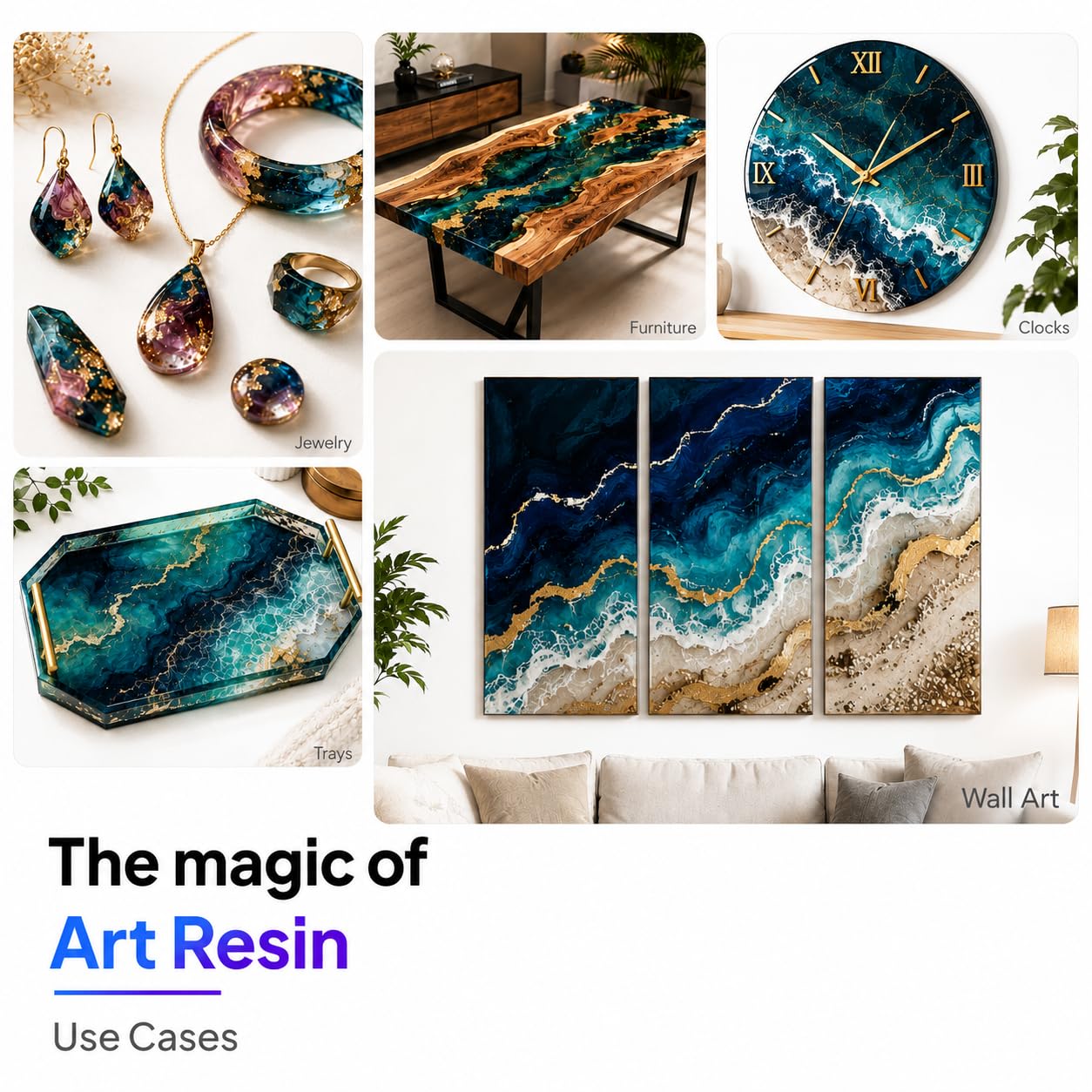 MAGNIFICO Art Resin 2:1 Clear Epoxy Resin & Hardener Kit | 3 KG product image 5