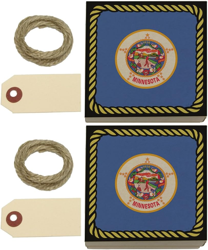 Made On Terra Minnesota State Flag Kraft Gift Boxes Set of