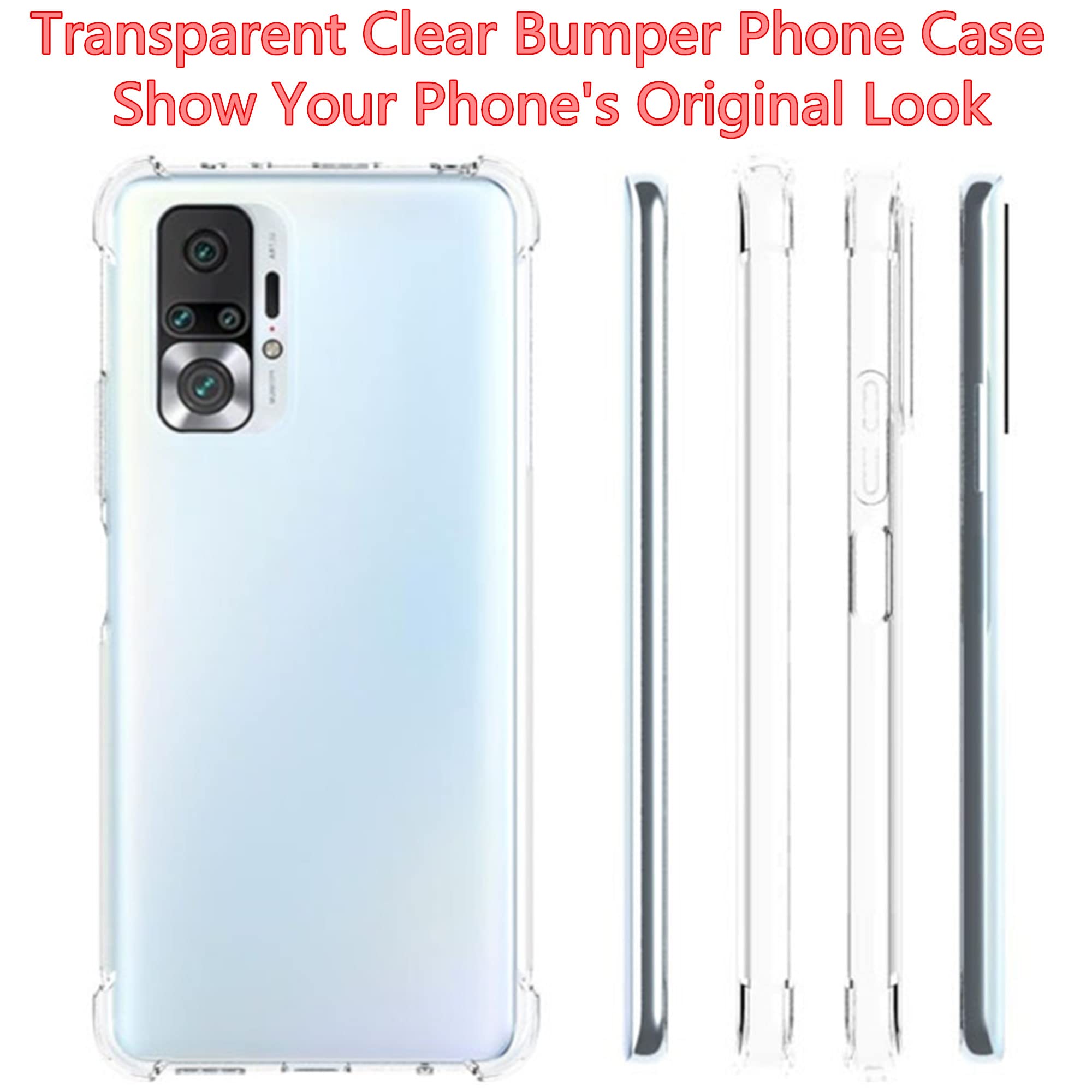 Custodia Protezione Schermo Fotocamera HUANGTAOLI Custodia Per Xiaomi Mi 10 Pro, Rinforzare La Con Custodia Silicone TPU Rinforzata
