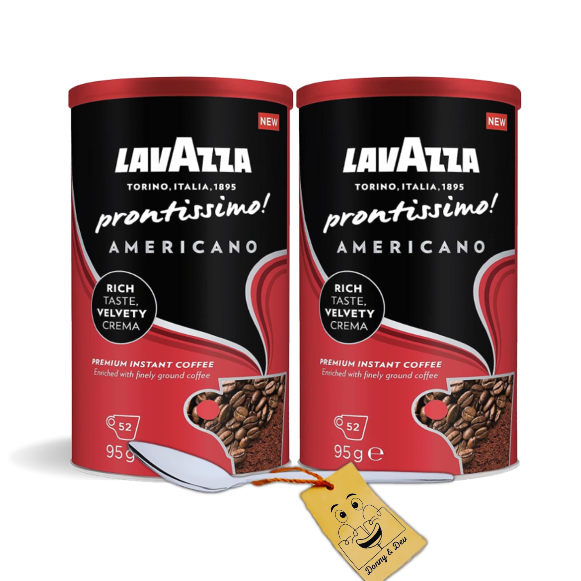 Instant Coffee Bundle│2x Lavazza Prontissimo Americano Coffee Tin (95g