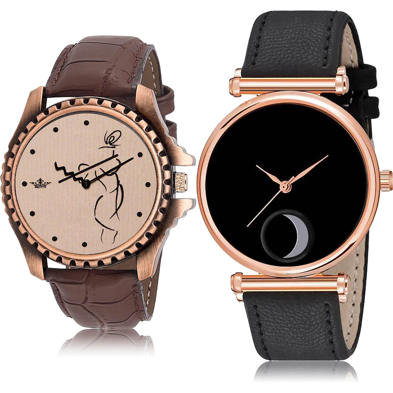 TIMENTERCollection Shree Krishna and Casual Royal Analog Black Color Dial Boys Watch - BL46.65-BCPL29 (Pack of 2)