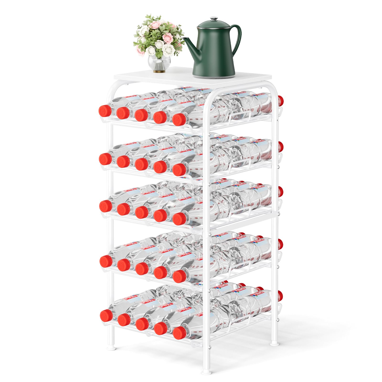 Organiseur de bouteilles d'eau pour un bureau et une cuisine rangés