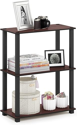 Miniatura 127 de Furinno Turn-N-Tube - Estantes de almacenamiento, estante para libros de 3 niveles, estante esquinero, estantes abiertos sin herramientas, para