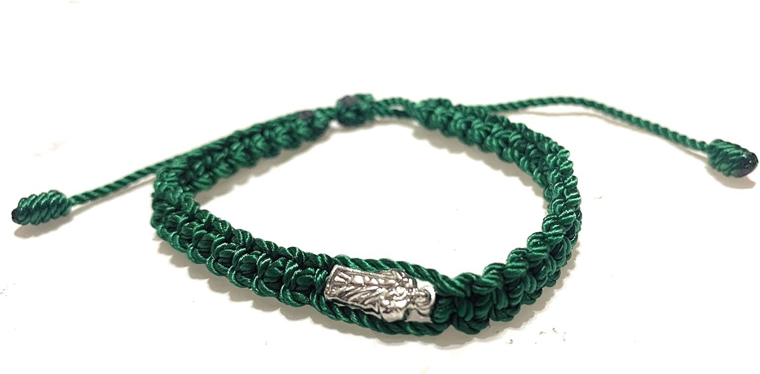 Chavarrieta Red Saint Jude Thaddeus Thread Bracelet Pulsera Roja de hilo de San Judas Tadeo - Image 6