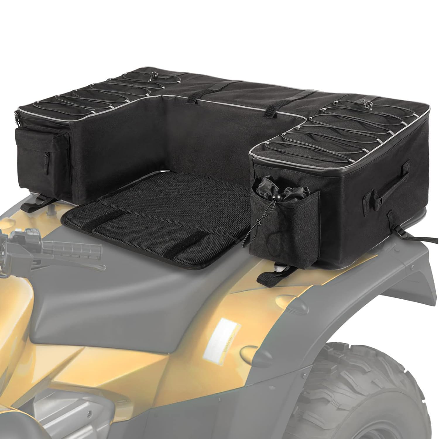 ZORQ ATV Rear Seat Storage Bag for CFMOTO CFORCE 520L 2020-pr, Four Wheeler Cargo Bag Thickened Cushion Back Seat for Outdoor Adventures and Gardening
