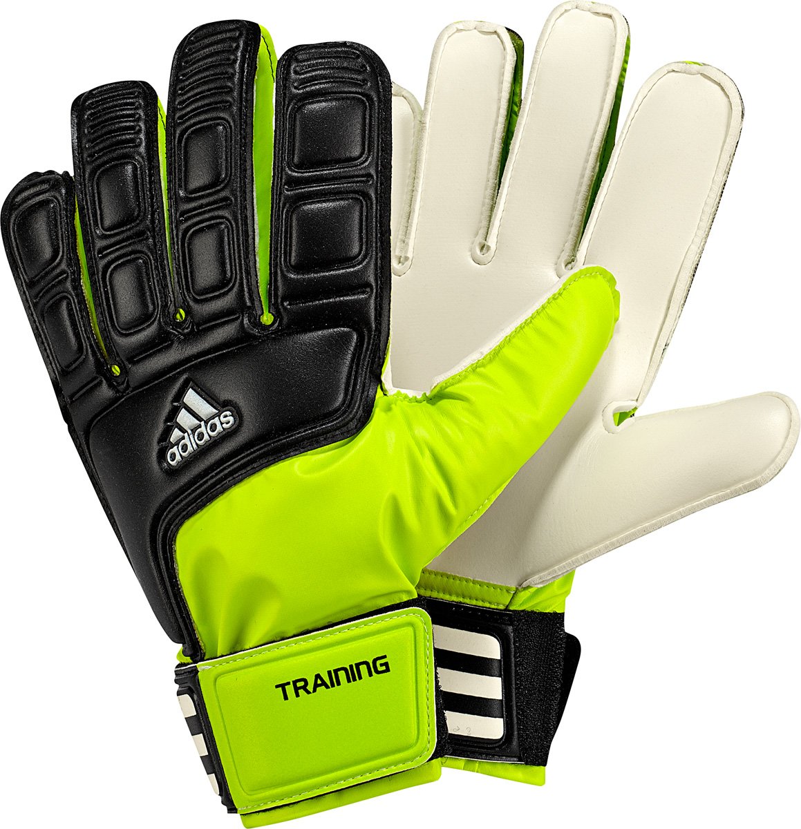 adidas Adi Training Goalie Glove (White, Slime Green, Black)
