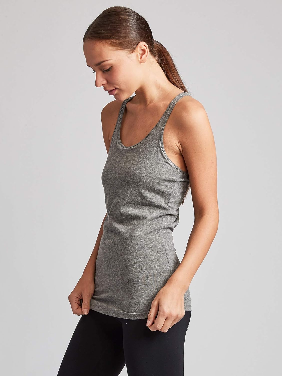 Kalon Women's 4-Pack Racerback Shelf Bra Camisole Base Layer