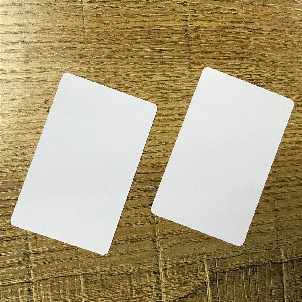 100pcs/lot Tarjeta de RFID 13,56 MHz MF S50 Tarjeta de Proximidad IC Smart Etiqueta 0,8 mm de Grosor para Control de Acceso Sistema ISO14443 A, Blanco