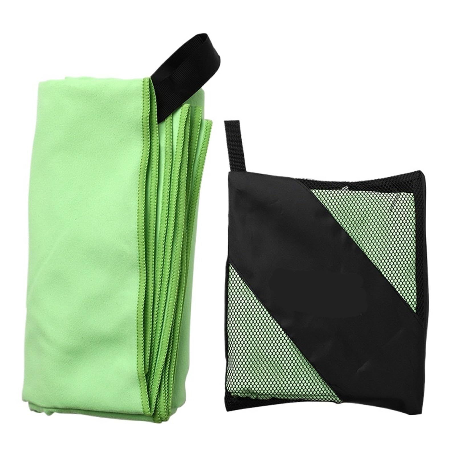 Serviette de gym en microfibre verte pour séances de fitness