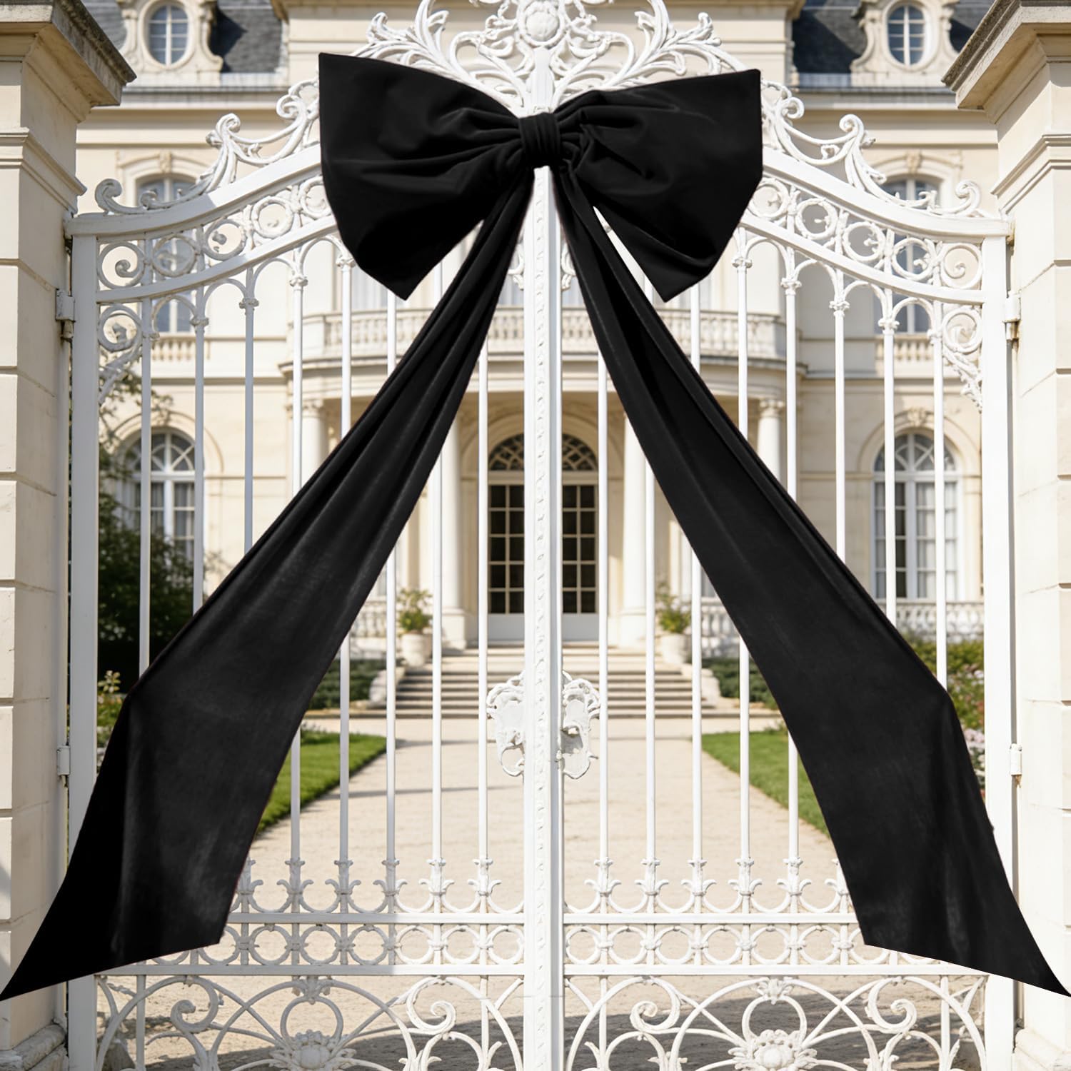 Luxury Giant Velvet Bow Decor Oversized Wall Bow Decorations Bow Decorative for Room Wall Party Birthday Backdrop Baby Shower Decor Front Door Patio Outdoor Wedding Arch