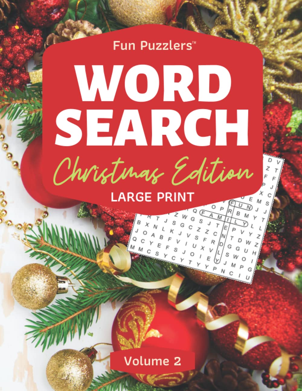 Word Search: Christmas Edition Volume 2: Large Print (Fun Puzzlers Large Print Word Search Books for Adults)