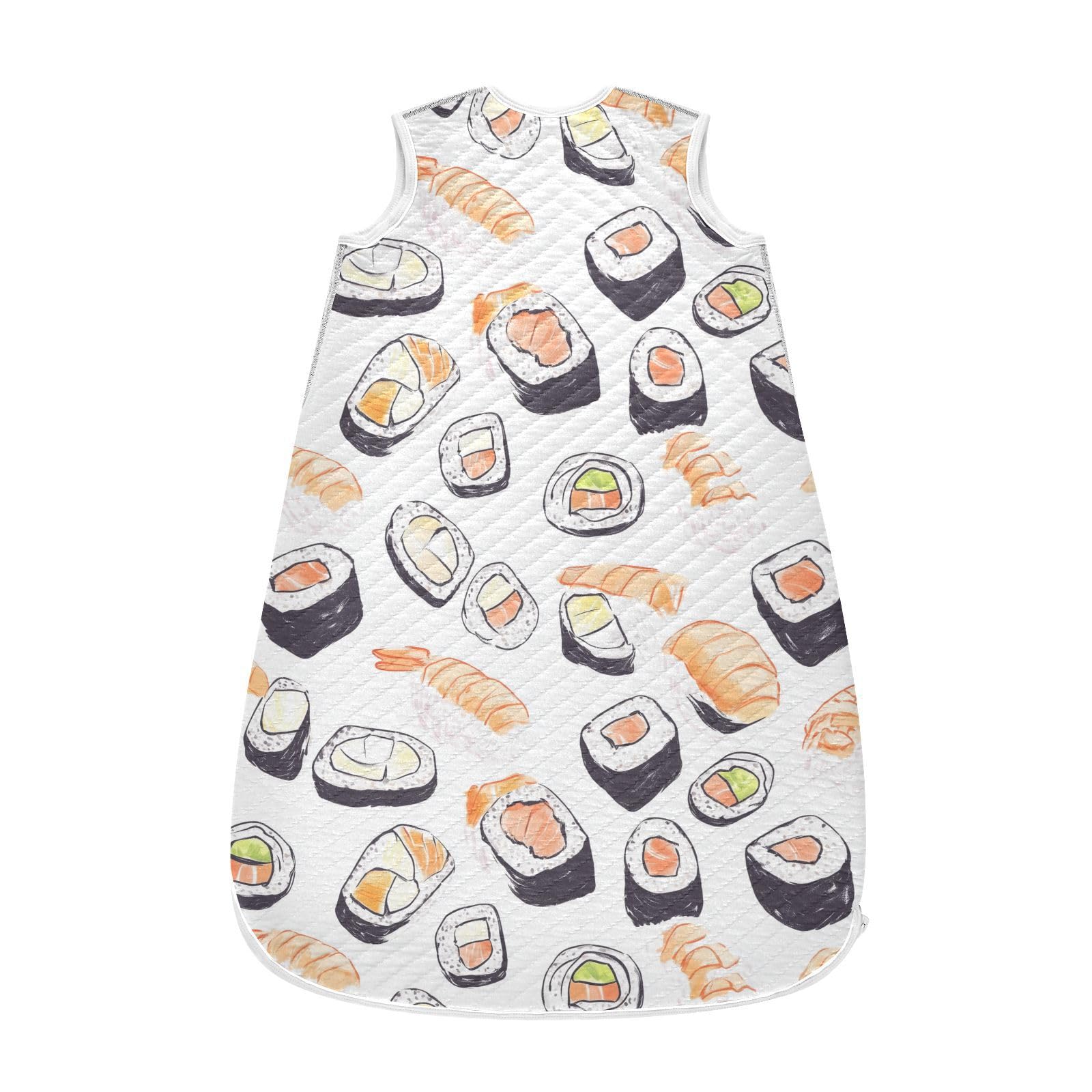 vvfelixl Food Sushi Baby Sleeping Bag Sleep Sack,Baby Wearable Blanket Sleep Suit for 0-6 Months