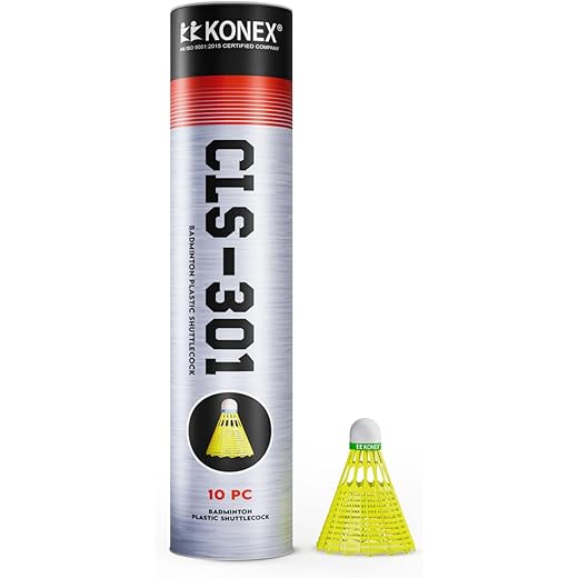 Konex Plastic Shuttlecock Pack of 10