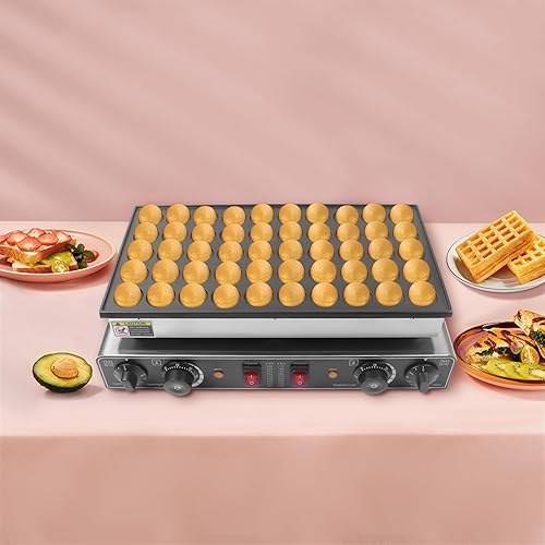 Miniatura 5 de 50 mini máquina de panqueques holandesa, máquina eléctrica para hacer panqueques, máquina de gofres antiadherente de 110 V1.7 KW, diámetro de cada
