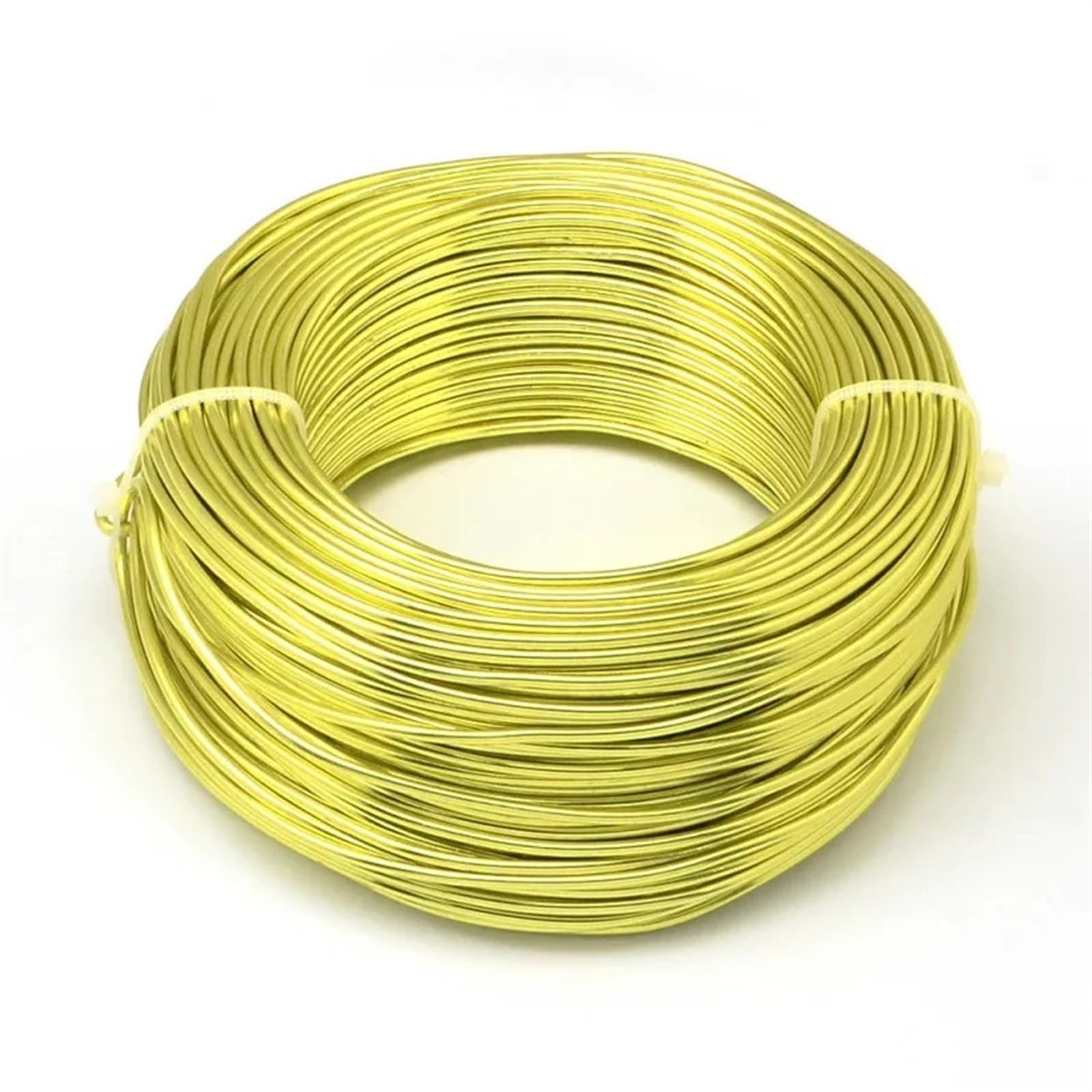 500 g, 0,6–/0 mm Aluminiumdraht, DIY-Schmuckkomponenten, Zubehör, Herstellung von Halsketten, Armbändern, Bastelbedarf(Greenyellow,5mm 35m)