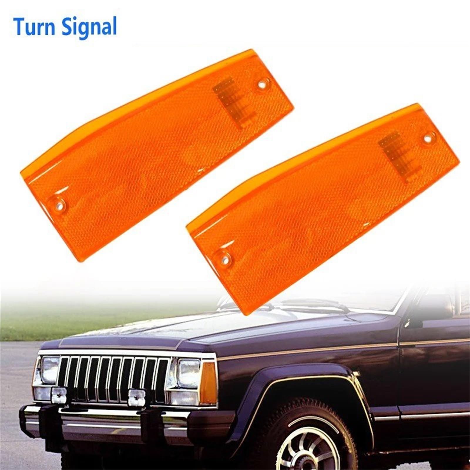 Luces De Circulación Diurna Para Jeep Para Cherokee | Para Comanche Para Wagoneer Esquina Delantera Estacionamiento Indicador Lateral Luz Carcasa Lámpara