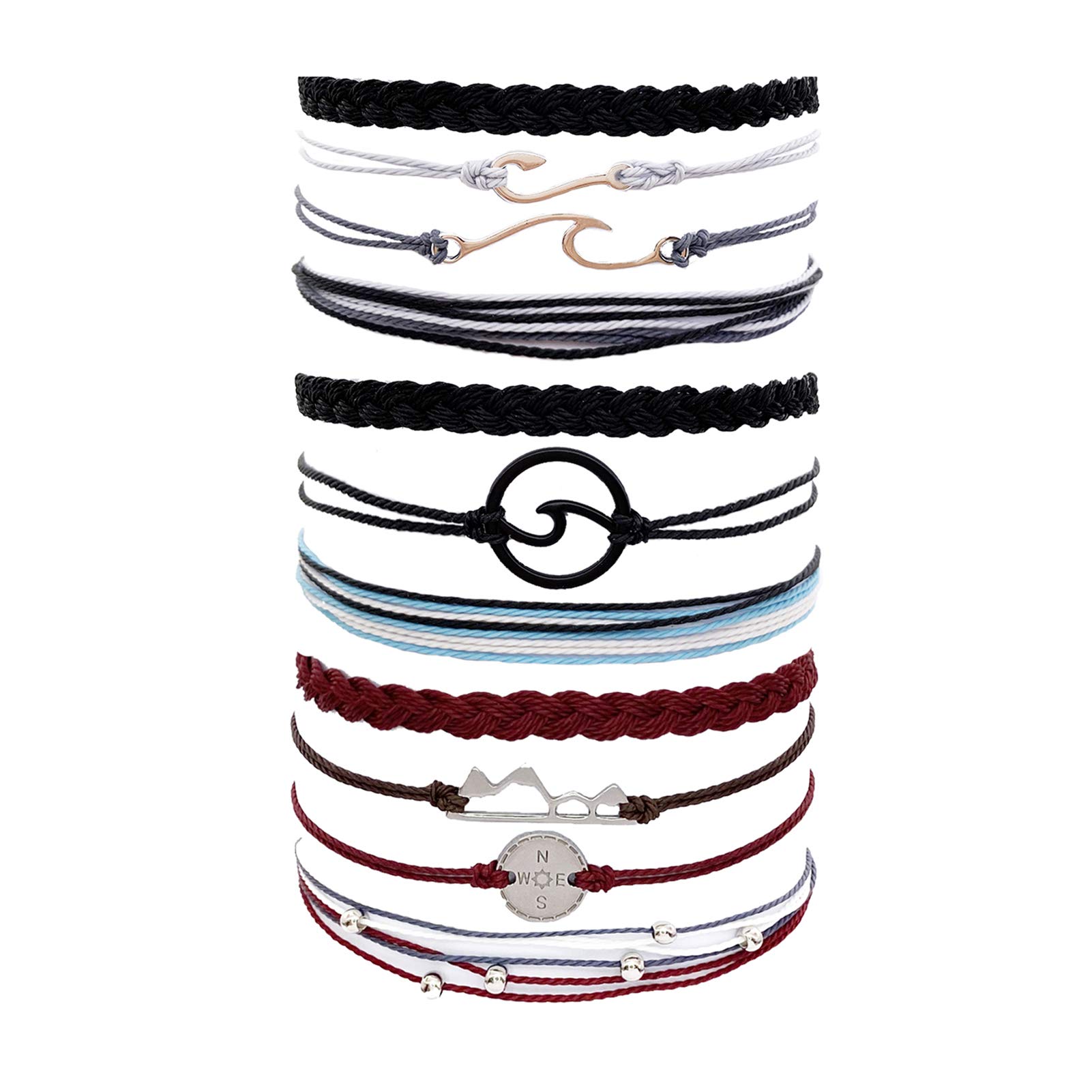 Long tiantian String Bracelets for Women Gifts Trendy Stuff Friendship Bracelets Waterproof Summer Ankle Bracelets Outfits Adjustable Wave Surfer