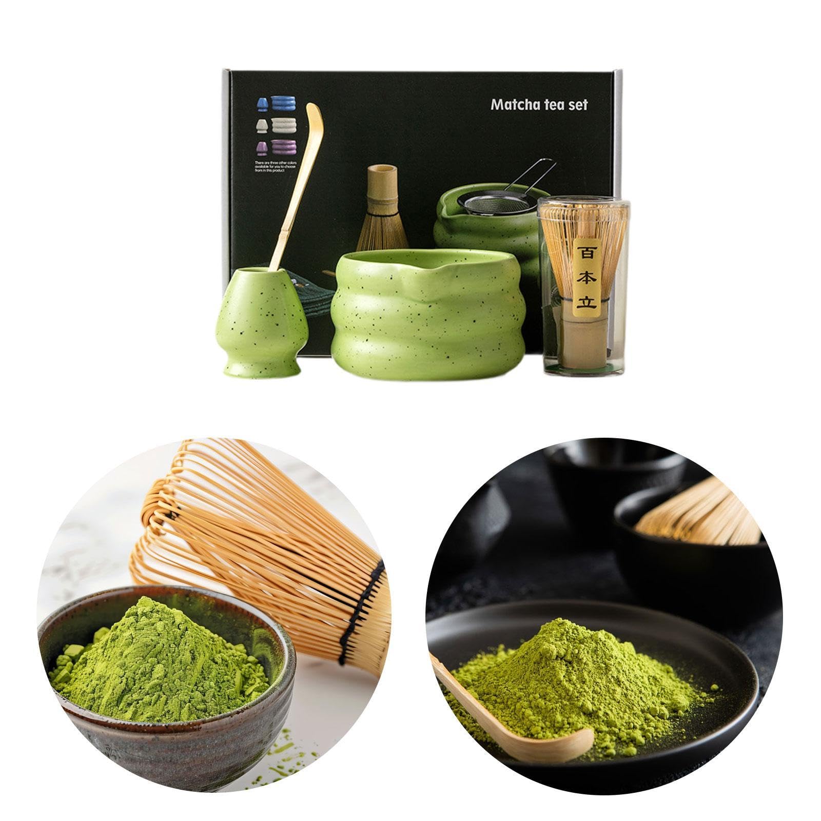 ATORSE™ Matcha Whisk Set Ceramic for Tea Lovers Matcha Gift Tea Ceremony Matcha Bowl Green 4 piecs|Home & Garden|Food & Beverages|Tea 3