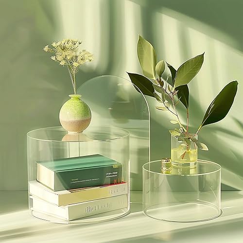 Miniatura 31 de 6 elevadores de buffet, elevadores de alimentos para mesa de bufé, elevadores de exhibición de cubos acrílicos con parte inferior hueca, soporte