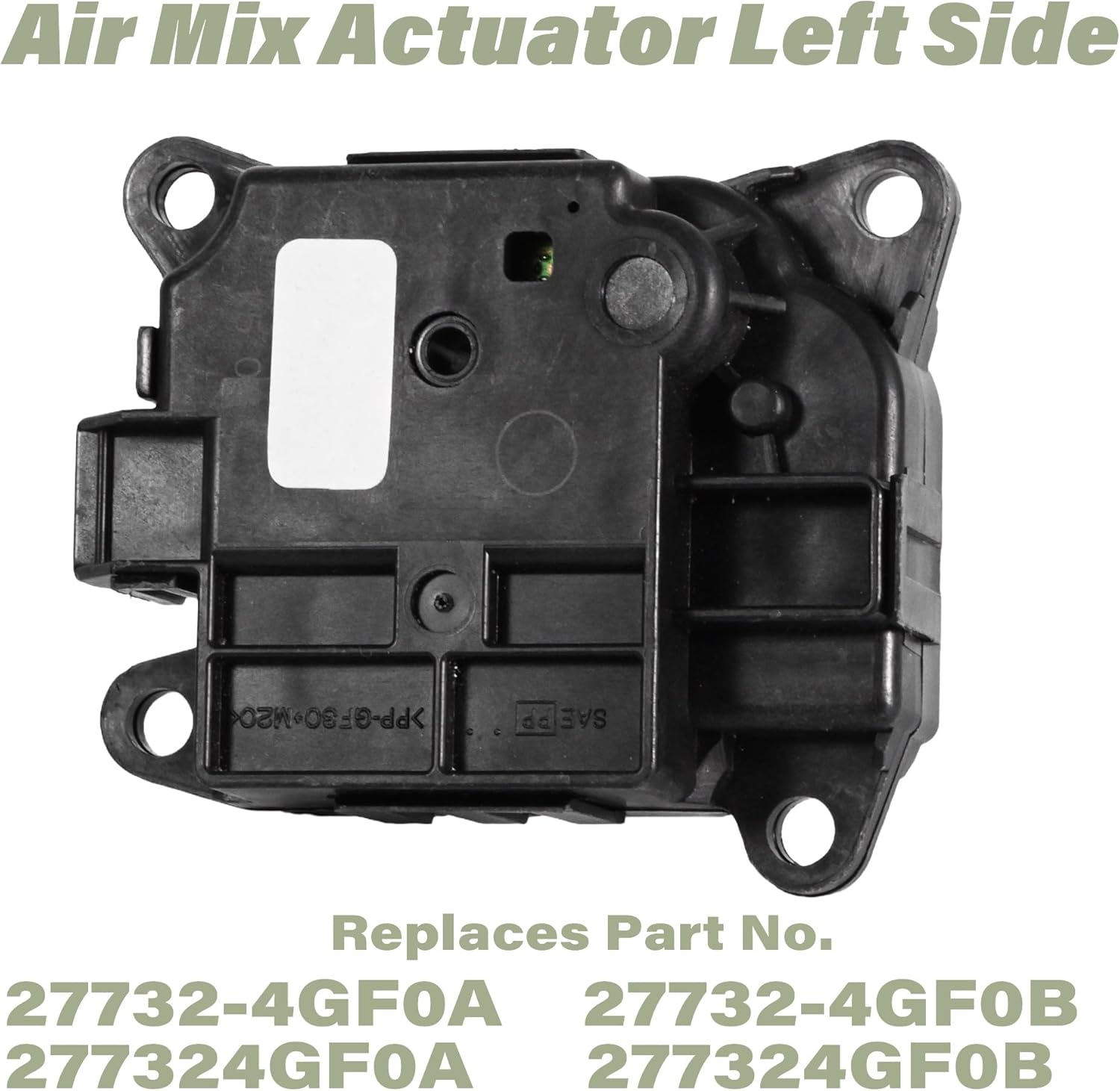 HVAC Blend Door Actuator, Left Side Air Mix AC Heater Blend Door Actuator for Infiniti Q50 2014-2022 2015 2018, Replaces Parts 27732-4GF0A 27732-4GF0B