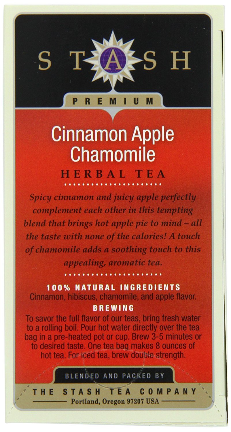 Herbal Tea Apple Cinnamon 20 Bags (6 Boxes)