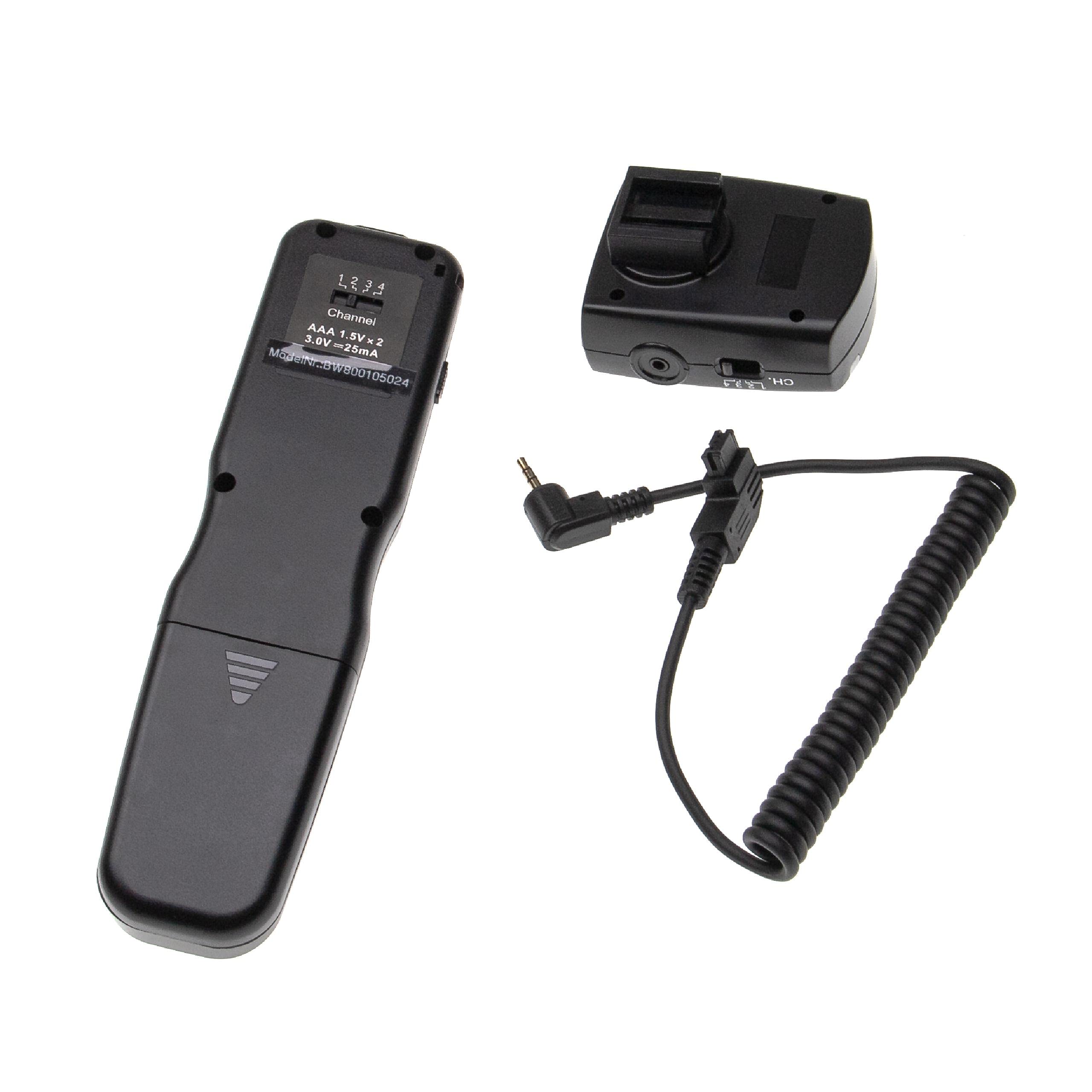 vhbw Télécommande déclencheur Radio Compatible avec Sony Alpha DSLR-A700K, DSLR-A700P, DSLR-A700Z, DSLR-A850 Appareil Photo+ minuterie