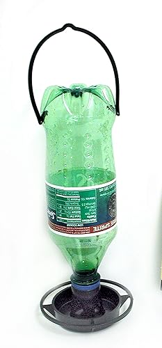 Gadjit Kits de alimentador de pájaros para botellas de soda colgantes paquete de 2 para llenar botellas de soda de plástico con semillas de pájaro