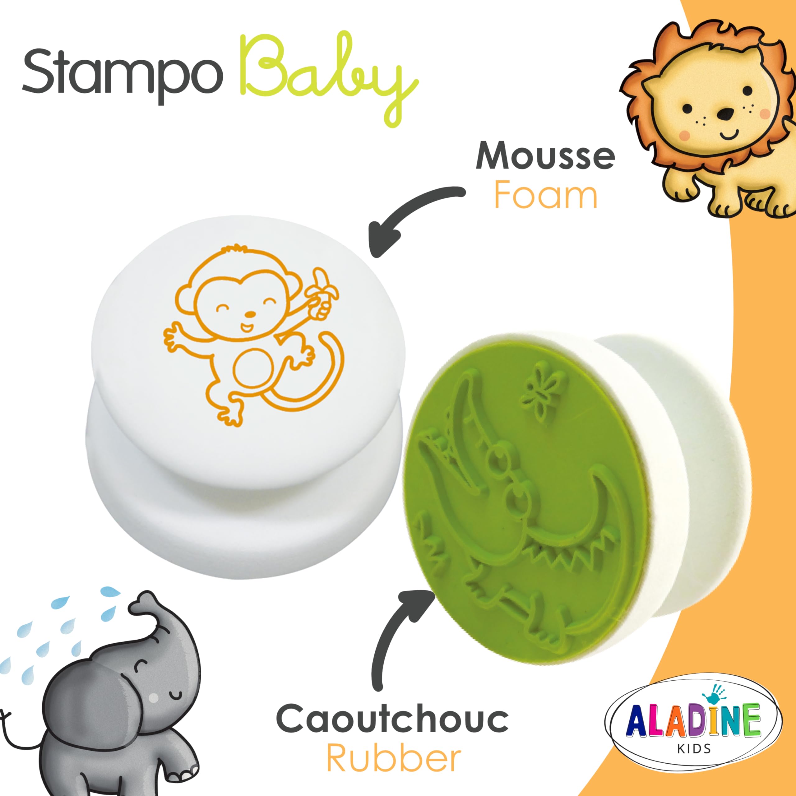 Aladine 3003803 - Stampo Baby Safari zwierzęta