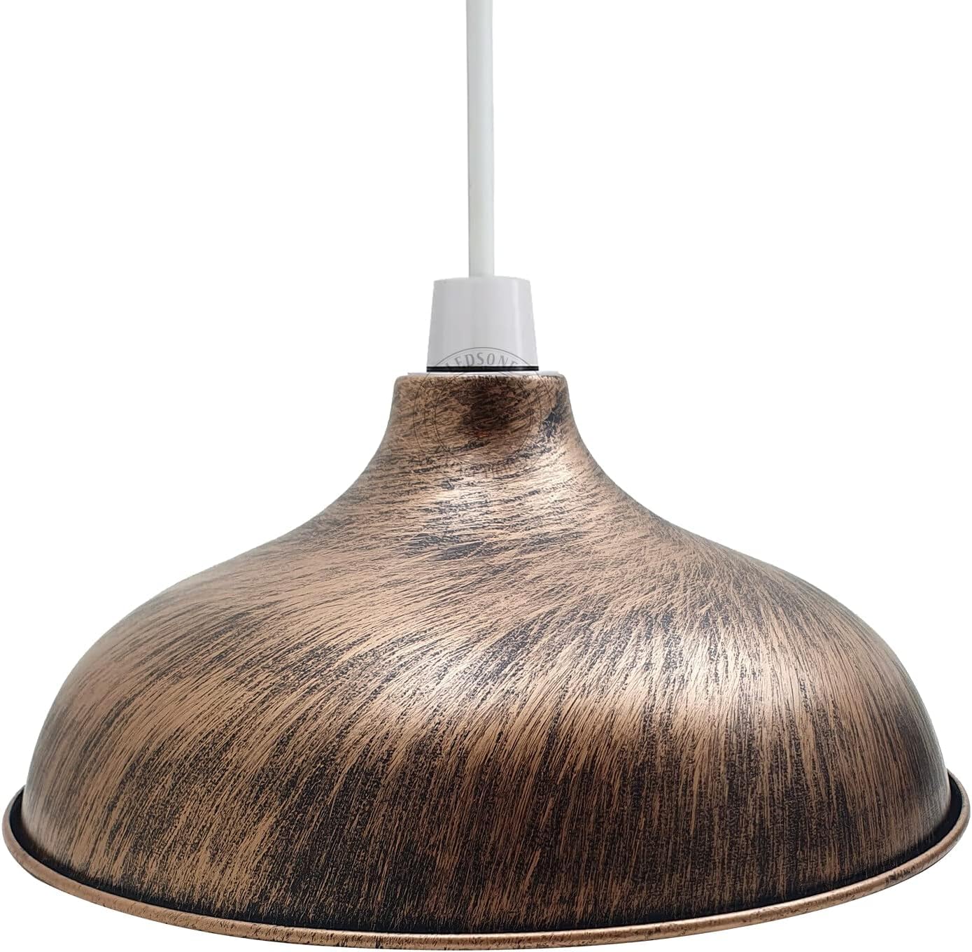 LEDSone 2 Pcs 14.17" Metal Lamp Shades Metal Lampshade Industrial Pendant Light Shade Replacement Vintage Bulb Guard for Pendant Light Wall Lamp