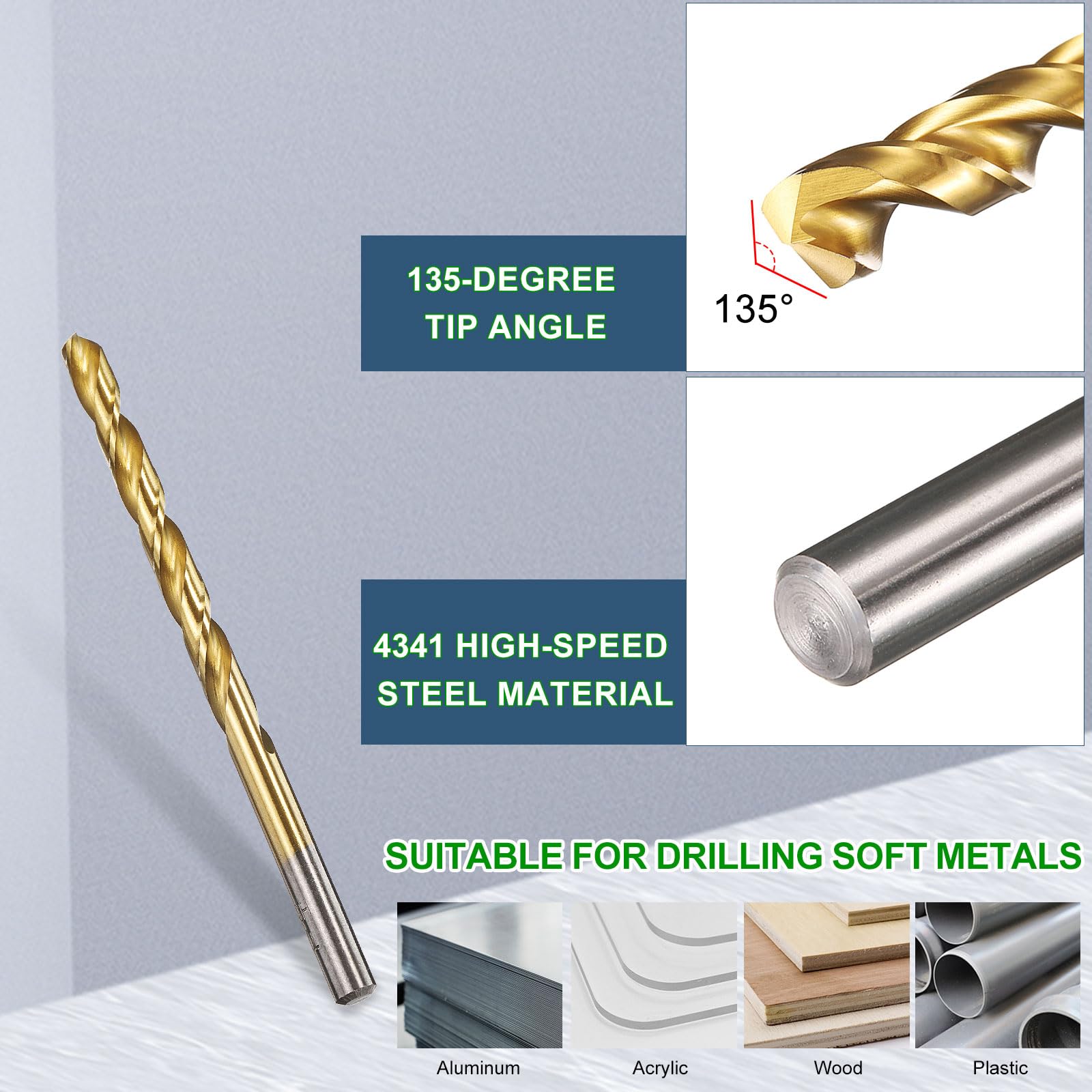 METALLIXITY 5.6mm Drill Bit (7/32") 10Pcs - Image 4