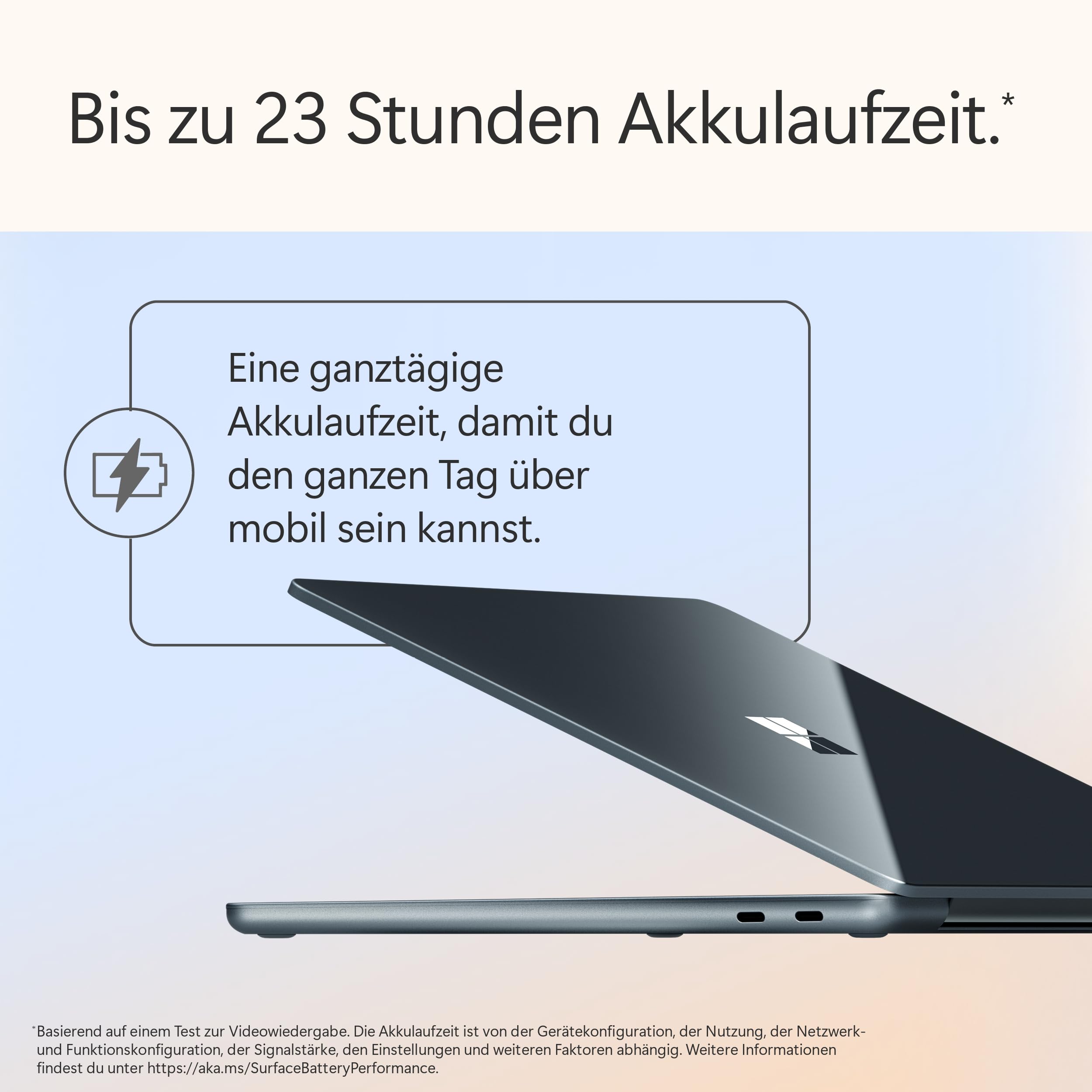 Microsoft Surface Laptop | Copilot+ PC | 13” LCD Touchscreen | Snapdragon® X Plus | 16GB RAM | 512GB Speicher | Neuestes Modell | Ozean - 4