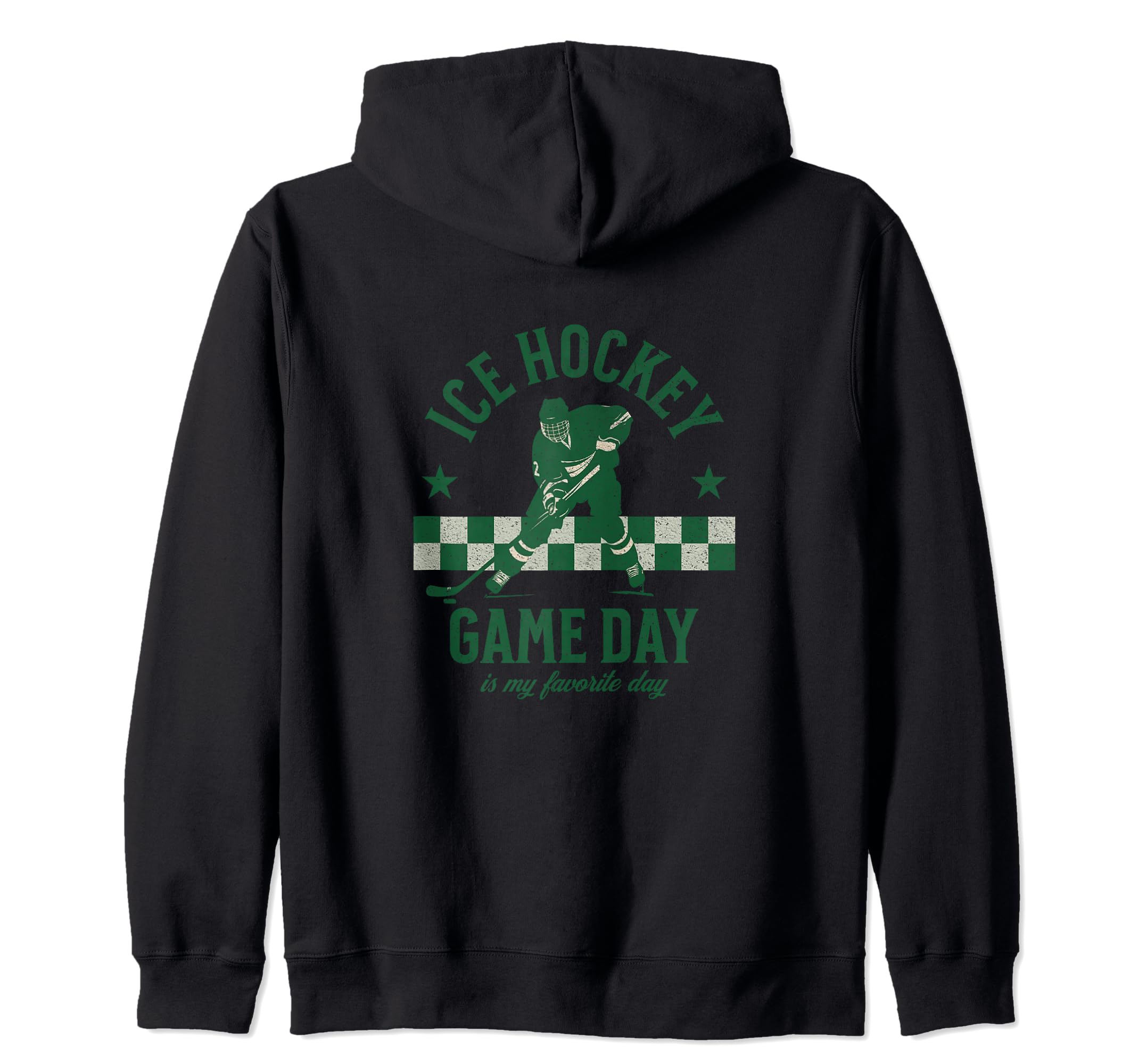 Amazon | Ice Hockey Gameday is My Favorite Day デザイン ジップ 